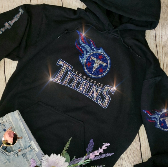 New Tennessee Titans Unisex Women's Bling Hoodie - Picture 7 of 9